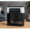 18-Inch Portable Mini Air Cooler Fan with Water Spray, USB Powered, 3-Speed Cooling & LED Light