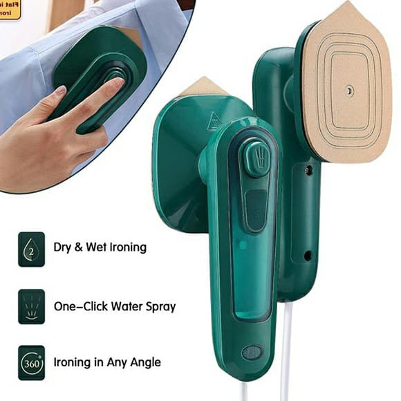 Professional Micro Steam Iron – Portable Handheld Dry &amp; Wet Garment Steamer