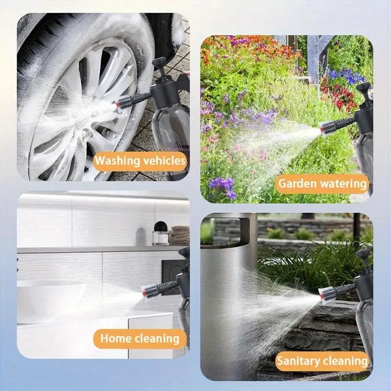 Hand Pump Foam Car Wash Sprayer Bottle – Multi-Purpose Manual Pressure Sprayer for Car Cleaning, Gardening & Plant Watering