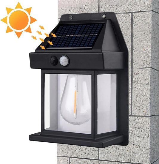 Outdoor Solar Wall Light with Motion Sensor – Waterproof Wireless LED Lamp for Garden, Porch, Courtyard, Patio & Home Exterior