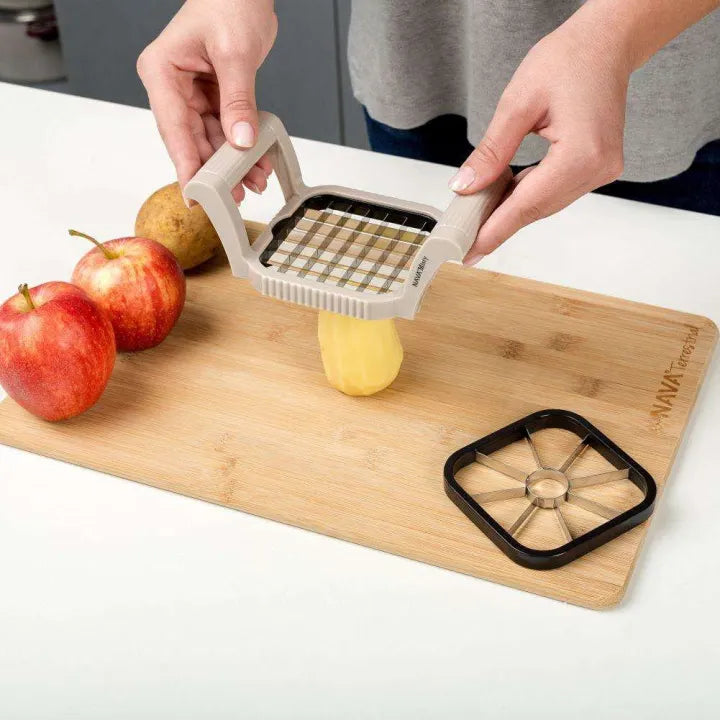 Multi-Chopper 3-in-1 Apple, Fruit & Potato Slicer – Heavy-Duty Stainless Steel Cutter for Fast & Even Slicing