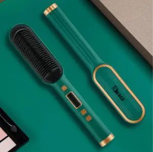 909 Hair Straightener Brush – 6 Heating Modes Electric Hair Straightening Comb