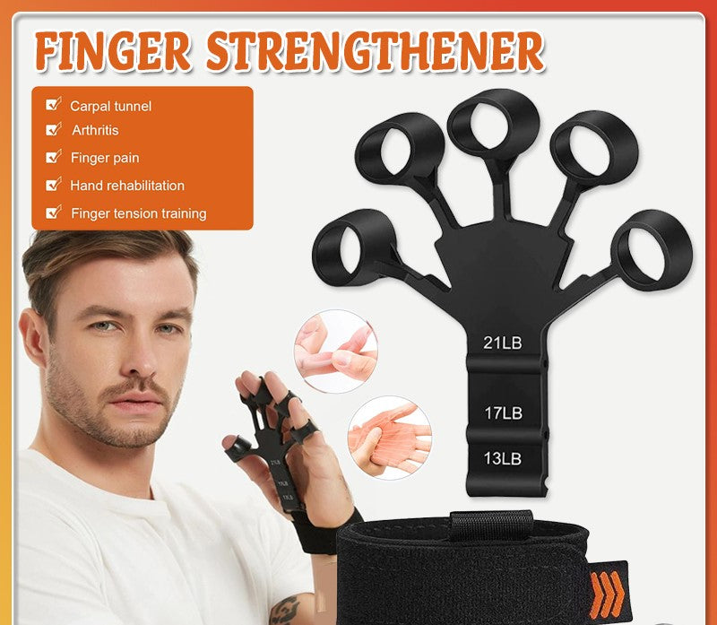 Finger Exerciser & Hand Grip Strengthener – Portable Finger Stretcher for Hand, Finger & Grip Training