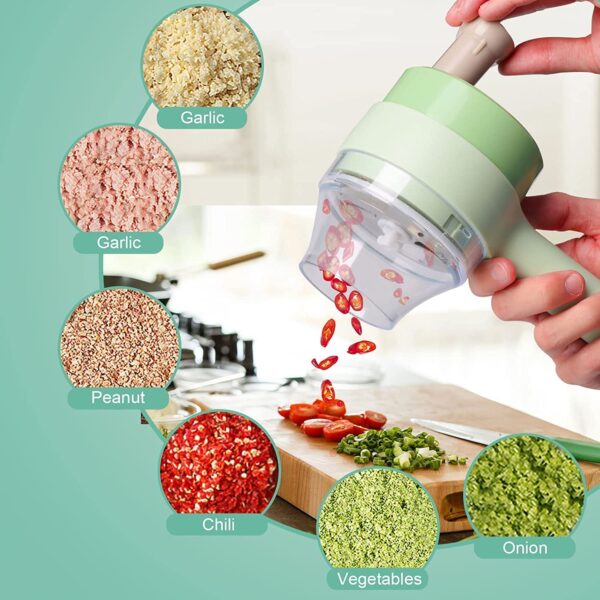 Electric Handheld Vegetable Cutter &amp; Slicer – Quick, Compact &amp; Easy Kitchen Chopper