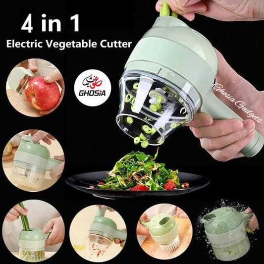 Electric Handheld Vegetable Cutter &amp; Slicer – Quick, Compact &amp; Easy Kitchen Chopper