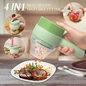 Electric Handheld Vegetable Cutter &amp; Slicer – Quick, Compact &amp; Easy Kitchen Chopper