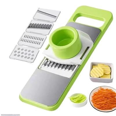 5-in-1 Manual Food Grater & Vegetable Slicer – Multi-Functional Kitchen Tool