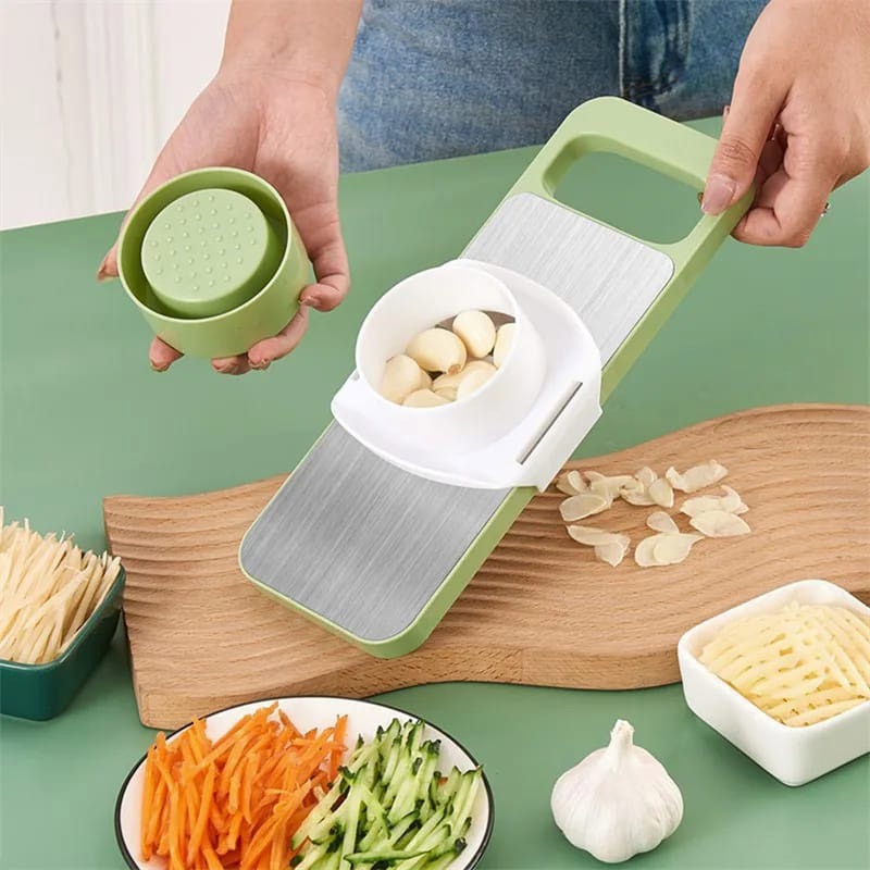 5-in-1 Manual Food Grater & Vegetable Slicer – Multi-Functional Kitchen Tool