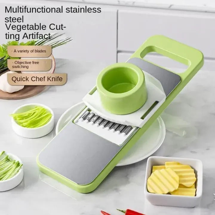 5-in-1 Manual Food Grater & Vegetable Slicer – Multi-Functional Kitchen Tool