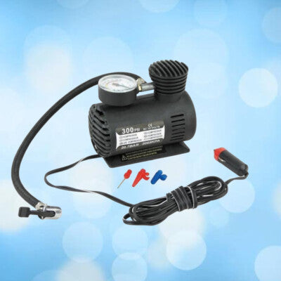Mini 12V 300PSI Car Air Pump Tyre Compressor – Portable Electric Tyre Inflator for Cars, Bikes & Emergency Roadside Use