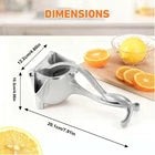Stainless Steel Lemon & Orange Clip Handheld Juicer – Portable Citrus Squeezer