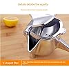 Stainless Steel Lemon & Orange Clip Handheld Juicer – Portable Citrus Squeezer