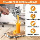 Stainless Steel Lemon & Orange Clip Handheld Juicer – Portable Citrus Squeezer