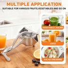 Stainless Steel Lemon & Orange Clip Handheld Juicer – Portable Citrus Squeezer