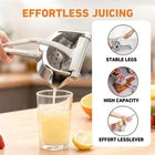 Stainless Steel Lemon & Orange Clip Handheld Juicer – Portable Citrus Squeezer