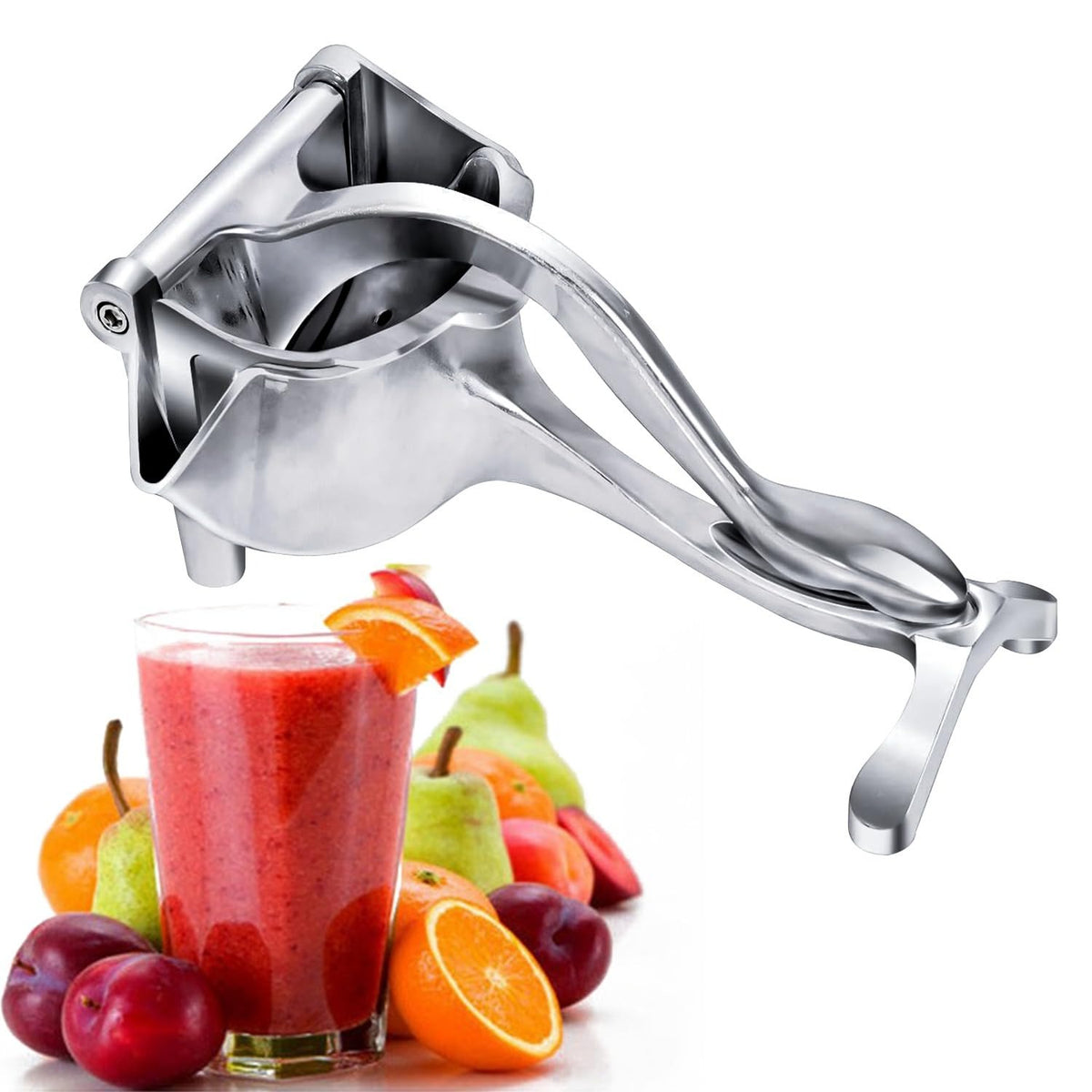 Stainless Steel Lemon & Orange Clip Handheld Juicer – Portable Citrus Squeezer