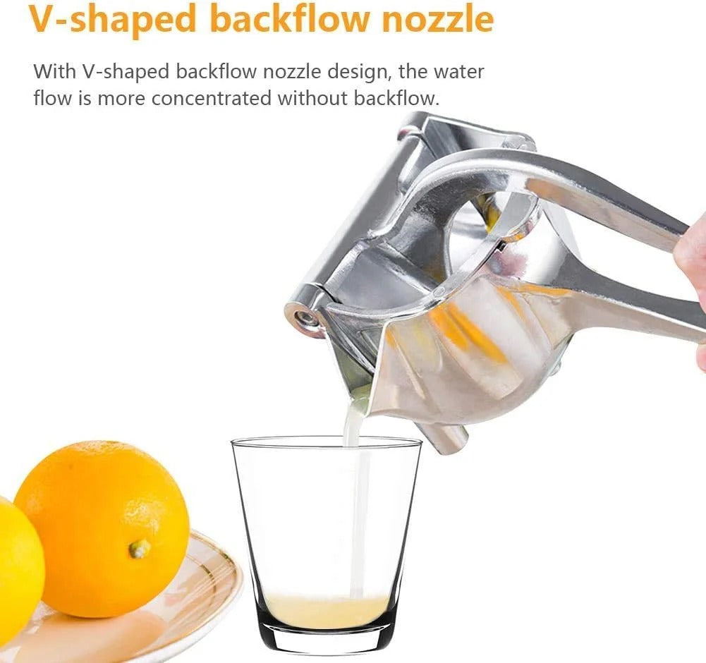 Stainless Steel Lemon & Orange Clip Handheld Juicer – Portable Citrus Squeezer