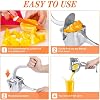 Stainless Steel Lemon & Orange Clip Handheld Juicer – Portable Citrus Squeezer