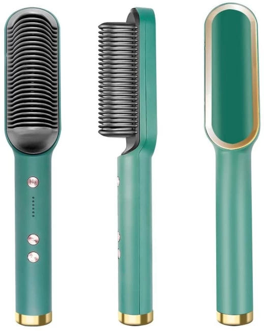 909 Hair Straightener Brush – 6 Heating Modes Electric Hair Straightening Comb