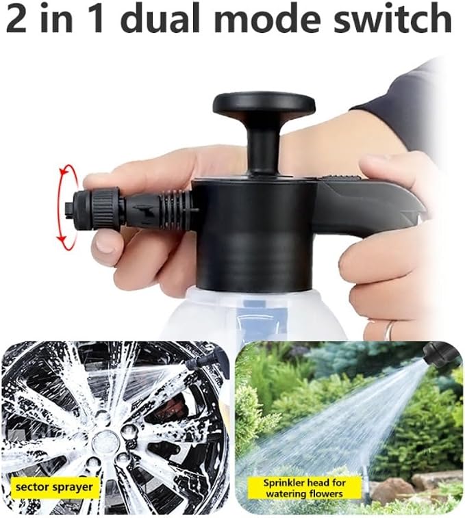 Hand Pump Foam Car Wash Sprayer Bottle – Multi-Purpose Manual Pressure Sprayer for Car Cleaning, Gardening & Plant Watering
