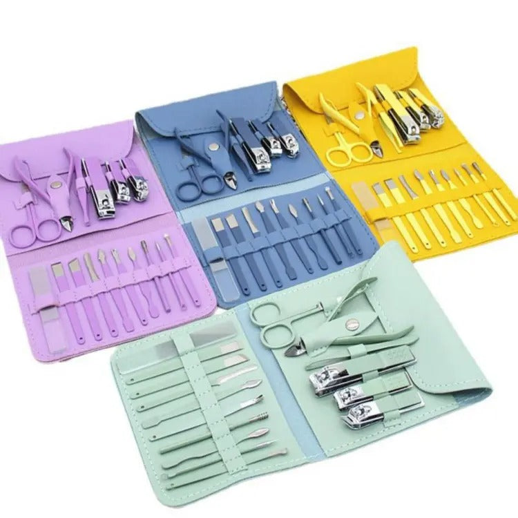 16-in-1 Nail Kit – Complete Manicure &amp; Pedicure Tool Set