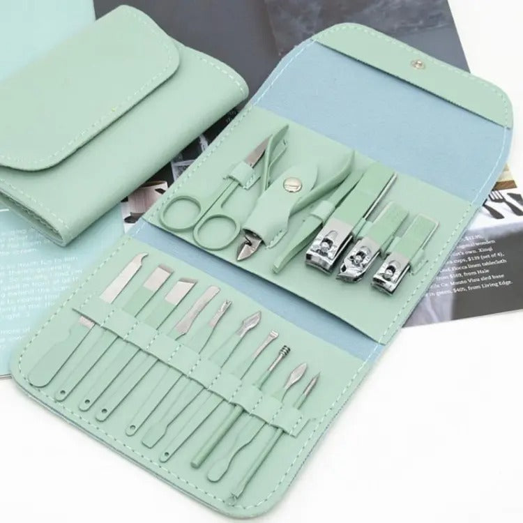 16-in-1 Nail Kit – Complete Manicure &amp; Pedicure Tool Set