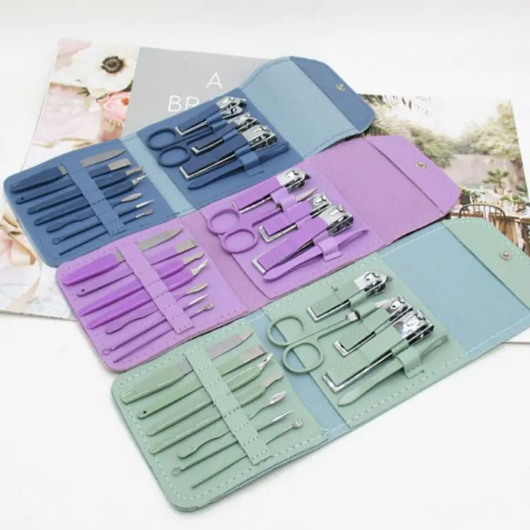16-in-1 Nail Kit – Complete Manicure &amp; Pedicure Tool Set